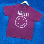 Nirvana Smiley Face Logo T-shirt Size Large Photo 2