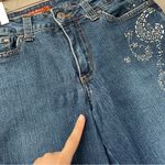 Vintage Flare Jeans rhinestone paisley mid Photo 5
