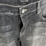 White House | Black Market  Black Cropped Cuffed Jeans with Studded Accents Size 10 Photo 8