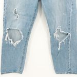 Levi's Wedgie Straight Jeans Size 27 Ripped Distressed Medium Wash Denim Photo 6