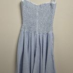 Vintage 1980’s Paco Rabanne Polka Dot Swing Spaghetti Strap Dress Blue Size M Photo 2