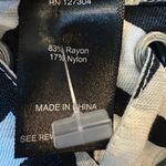 Ali Miles size Small zebra print button up in front lace up back long sl… Black Photo 5