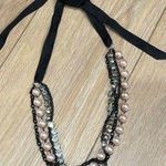 Betsey Johnson  fabric tie statement necklace Photo 3