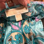 MICHAEL KORS SHORT SLEEVE BLUE ROUND NECK PRINT DRESS 8 Photo 4