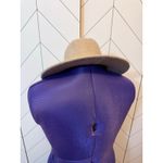 Target  Women’s Brown Beige Wool Blend Panama Fedora Hat Preppy Braid Western Photo 2