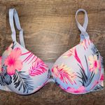 PINK - Victoria's Secret PINK Victoria’s Secret Wear Everywhere Super Push Up Floral Print Bra Size 36DDD Photo 1