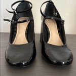 Schutz Dorothy High Pump Mary Jane Block Heel Double Strap Black Patent Size 9.5 Photo 4
