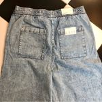 We Wore What NWT Zia Straight Leg Jeans Pull on Elastic Waistband Light Wash Denim Photo 9