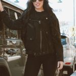 Free People Women's Large Jacket NWT the Rebel Soft Shell Moto Coat new black Photo 12