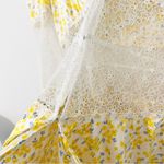 For Love & Lemons NWT x Victoria's Secret Yellow Daffodil Lace Robe Dress XL Photo 5