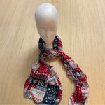 Womens Patriotic Theme Red, White, Blue Neck Style Scarf 100% Polyester Photo 0