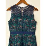 Belle Badgley Mischka Badgley Mischka Belle by Deanndra Emerald Green Navy Blue Dress Lace A-line US 6 Photo 7