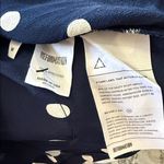 Reformation  Polka Dot Short Sleeve Top Navy White Viscose Size M – Lightweight Photo 5