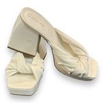 Circus by Sam Edelman Circus NY Marianna Block Heel White Vegan Leather Sandals Size 6.5 Photo 5