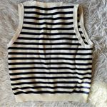 J.Crew  Emilie sweater vest stripe blue and white size XXS Photo 3