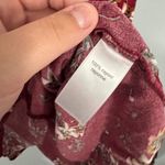 Maurice's Dark Red Floral Print Keyhole Neckline Tank Top Women's Size Medium Photo 3