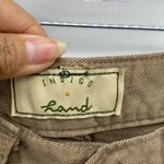 Indigo land relaxed high waisted wide leg soft pants made in USA sz 30 Tan Photo 3