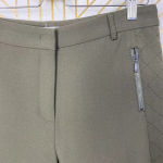 Gerard Darel ‎ Olive Green Quilted Zipper Pocket Leggings Pants Size 38 / US 6 Photo 1