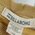 Billabong Large Mustard Yellow Graphic Tee Wander Forever Faded Boho Distressed Photo 4