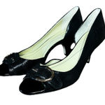 Anne Klein Women Roselyn dress shoe black, size 8.5 short heel, open toe Photo 0