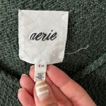 Aerie  forest green wide neck sweater Photo 2