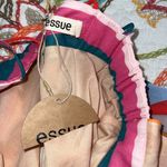 Essue  size medium striped midi dress lined spaghetti straps plunging v-neck NWT Photo 8