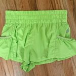 Free People Movement Lime Green Get Your Flirt on Shorts Photo 0