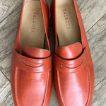 Talbots Classic Cassidy Loafers Burnished Leather Cognac Burnt Orange 10 M Shoe Photo 0