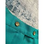 Vintage David Smith Teal Embroidered Floral Strawberry Shorts Size 6 Blue Photo 5