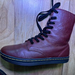 Dr. Martens  Cherry Red Ankle Booties Photo 11