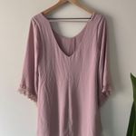 Revolve Astr the Label Deauville Mauve Lace Accent dress shift Flowy 3/4 sleeve Photo 1