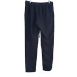Enza Costa French Linen Pants Womens 2 Medium Black Drawstring Elastic Waist Photo 1