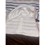 White House | Black Market  SLEEVELESS White Striped TOP- SIZE 10 Lined Photo 4