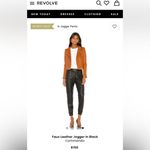 Commando Size XL Faux Leather Jogger Pants Black Closet Staple Baddie Classic Photo 11