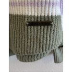 Carve Designs  Olive Multi Stripe Funnel Neck Relaxed Fit Rockvale Sweater Medium Photo 4