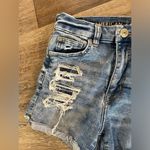 American Eagle  Next Level Stretch Curvy High Rise Shortie Distressed Denim Short Photo 2