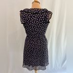 H&M Polka Dot V-Neck Ruffle Sleeveless Faux Wrap Tank Dress Photo 3