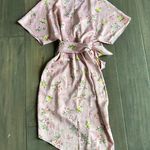 Charles Henry Dolman Wrap Dress in Blush Floral Photo 7