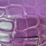 Vintage Dover Crossbody Bag Womens Purple Embossed Animal Print Mirror Purse Photo 9