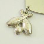 Vintage 50s Heart Bowling Pin Initial I Silver Photo 3