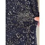 Pisarro Nights Navy Beaded V Photo 5