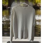 VTG Y2K Bobbie Brooks Cardigan Crochet Sz L Cream Cable knit Chunky USA Hispper White Size L Photo 3