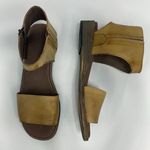 Gee Wa Wa Faye Leather Sandal Size 8 mustard tan distressed Photo 1