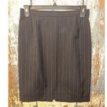 Two piece business suit, women’s 12 petite, jacket skirt Black Size L Photo 4