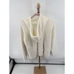 Aerie  Women's Hooded White Sweatshirt Red Heart Detail Fleece Size Medium Photo 10