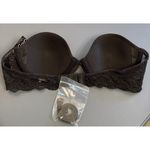Calvin Klein Vintage  32B Perfectly Fit Strapless Underwire Bra Black 2000 New Photo 4
