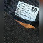 REEF  Sandy Hi Black Woven Platform Flip Flops Size 6 Photo 7