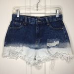 No Boundaries CLEARANCE  Jean Shorts Dip Dye Ombre Sz 7 Photo 1