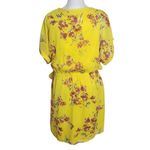All in Favor  Yellow Floral Mini Wrap Dress NWT Size Medium Yellow Wrap Dress Photo 1