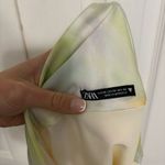 ZARA Tie Dye Print Mini Satin Dress Backless Spaghetti Straps Photo 7